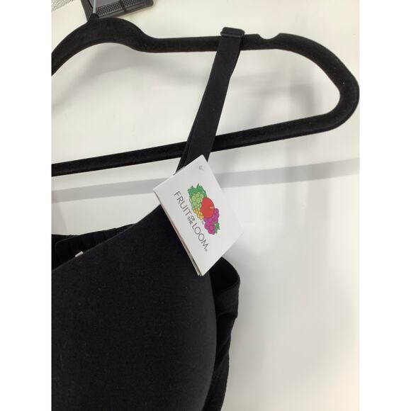 Fruit of the Loom 3 Pack Women's 42C Black White Nude Cotton T-Shirt Bra G6-23 - Picture 3 of 5
